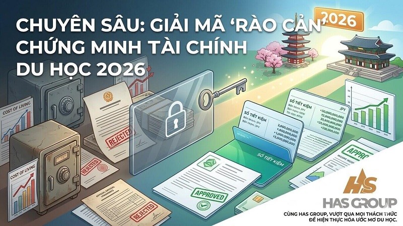 Giải Mã "Rào Cản" Chứng Minh Tài Chính Du Học Nhật Bản - Hàn Quốc 2026
